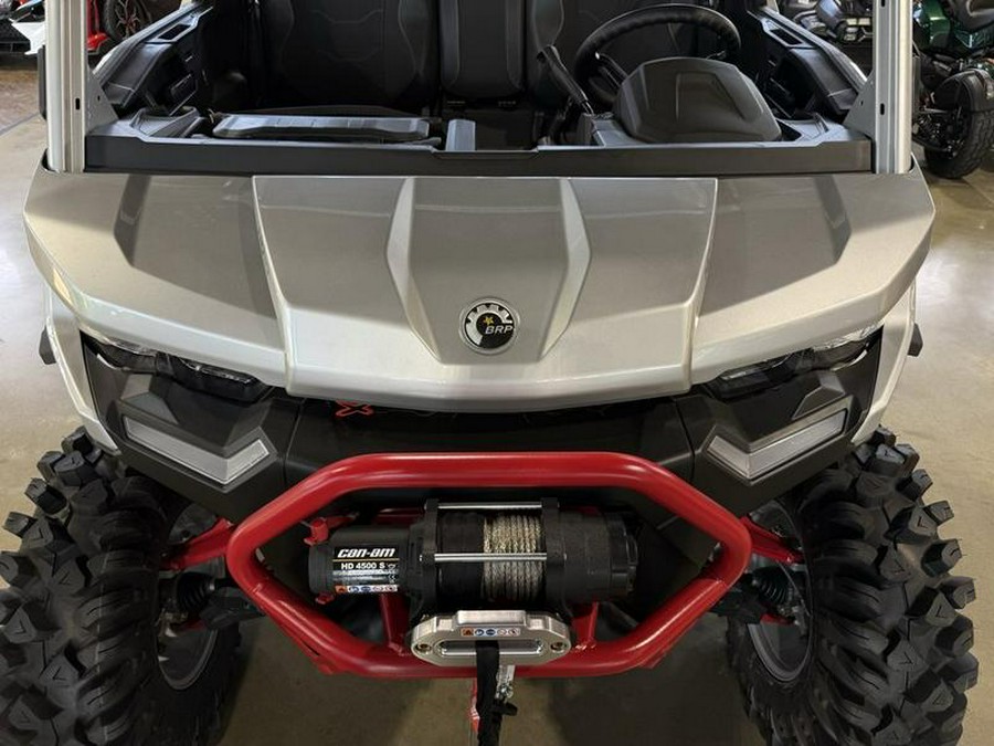 2025 Can-Am® Defender X mr with Half-Doors HD10 Hyper Silver & Legion Red