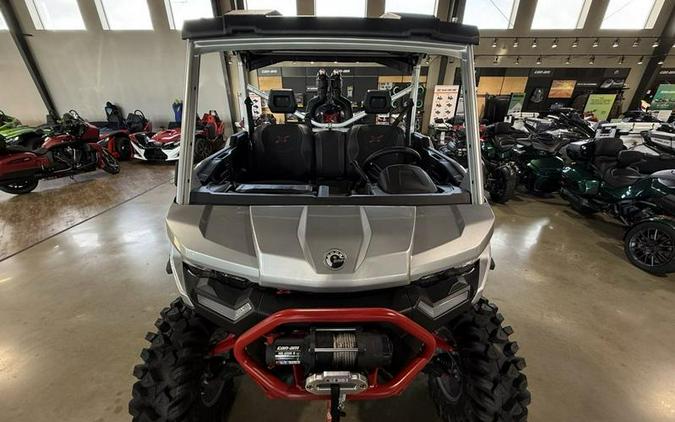 2025 Can-Am® Defender X mr with Half-Doors HD10 Hyper Silver & Legion Red