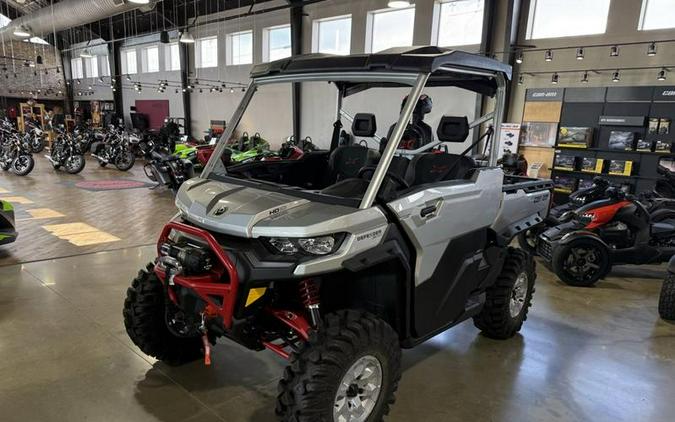 2025 Can-Am® Defender X mr with Half-Doors HD10 Hyper Silver & Legion Red