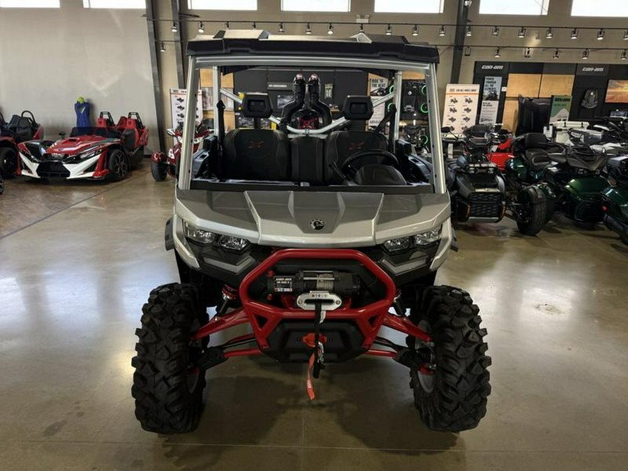 2025 Can-Am® Defender X mr with Half-Doors HD10 Hyper Silver & Legion Red