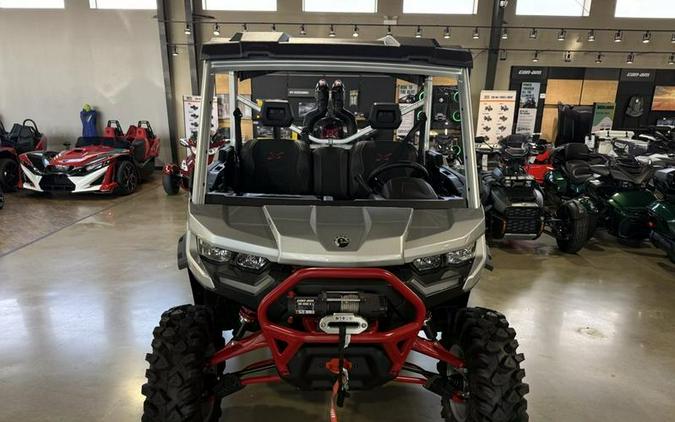 2025 Can-Am® Defender X mr with Half-Doors HD10 Hyper Silver & Legion Red