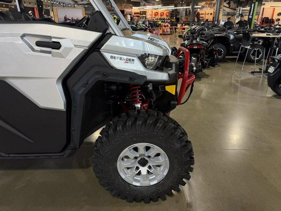 2025 Can-Am® Defender X mr with Half-Doors HD10 Hyper Silver & Legion Red