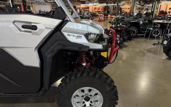 2025 Can-Am® Defender X mr with Half-Doors HD10 Hyper Silver & Legion Red
