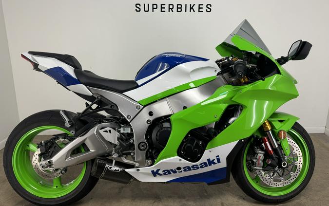 2024 Kawasaki Ninja ZX-10R 40th Anniversary Edition ABS Lime Green/Pearl Crystal White/Blue - 012331
