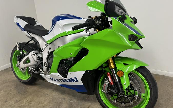 2024 Kawasaki Ninja ZX-10R 40th Anniversary Edition ABS Lime Green/Pearl Crystal White/Blue - 012331