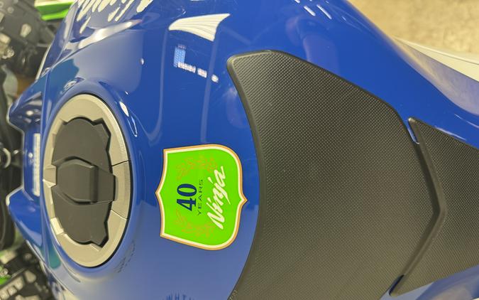 2024 Kawasaki Ninja ZX-10R 40th Anniversary Edition ABS Lime Green/Pearl Crystal White/Blue - 012331