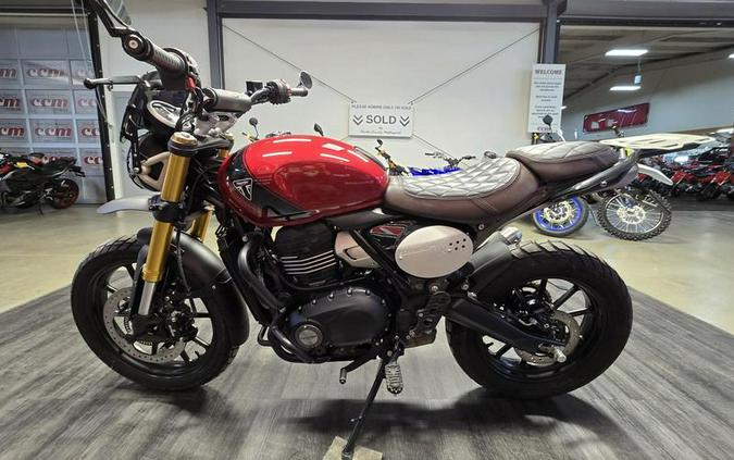 2024 Triumph Scrambler 400 X Phantom Black / Silver Ice