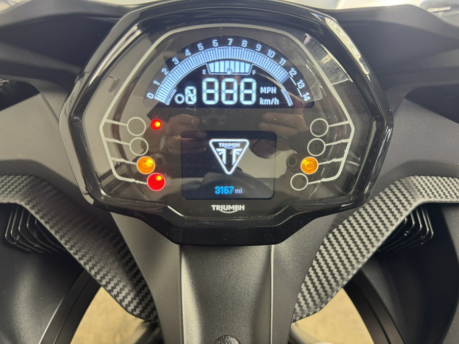 2025 Triumph DAYTONA 660 Satin Granite / Satin Jet Black - BU0096