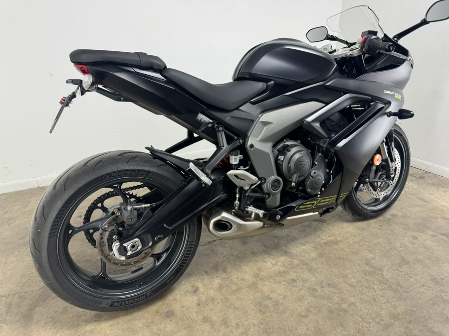 2025 Triumph DAYTONA 660 Satin Granite / Satin Jet Black - BU0096