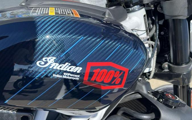 2024 Indian Motorcycle® FTR x 100% R Carbon Blue Candy Carbon