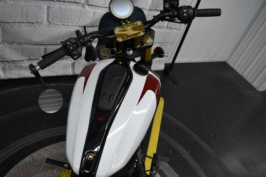 2025 Indian 101 Scout Ghost White Metallic With Graphics