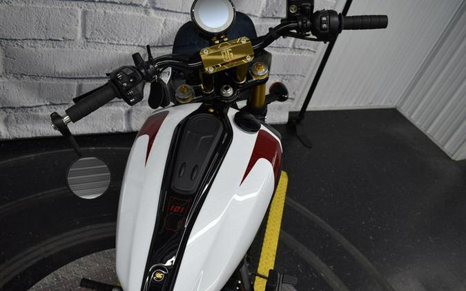 2025 Indian 101 Scout Ghost White Metallic With Graphics