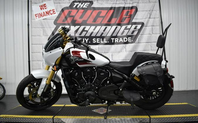 2025 Indian 101 Scout Ghost White Metallic With Graphics