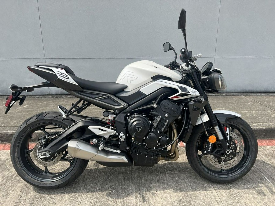 2024 Triumph Street Triple 765 R Crystal White