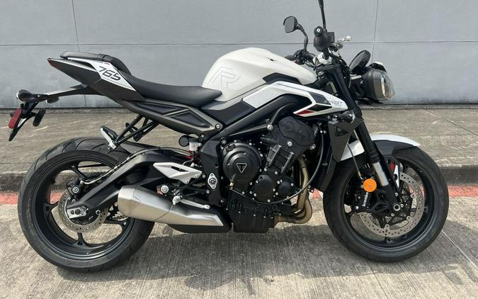 2024 Triumph Street Triple 765 R Crystal White