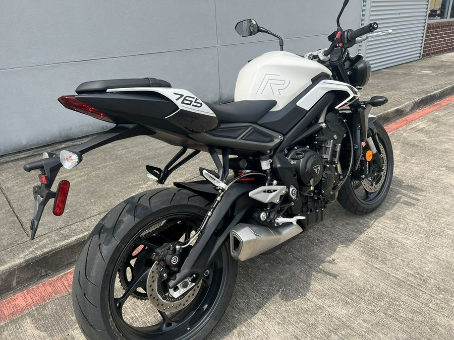 2024 Triumph Street Triple 765 R Crystal White