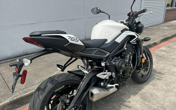 2024 Triumph Street Triple 765 R Crystal White