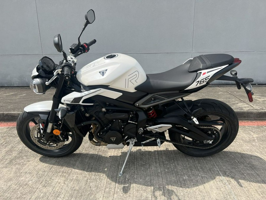 2024 Triumph Street Triple 765 R Crystal White