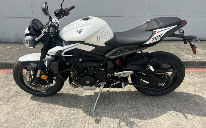 2024 Triumph Street Triple 765 R Crystal White