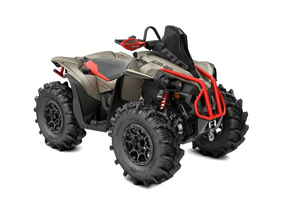 2022 Can-Am® Renegade X mr 1000 R Liquid Titanium & Magma Red