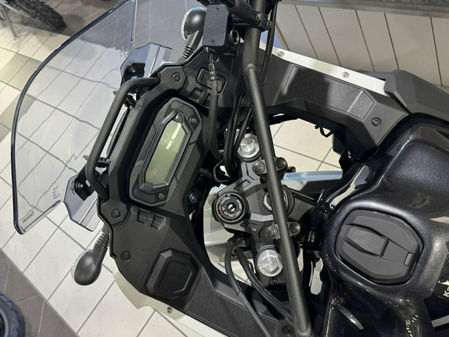 2025 Kawasaki KLR650 S Pearl Crystal White/Metallic Carbon Gray