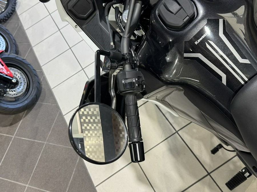 2025 Kawasaki KLR650 S Pearl Crystal White/Metallic Carbon Gray