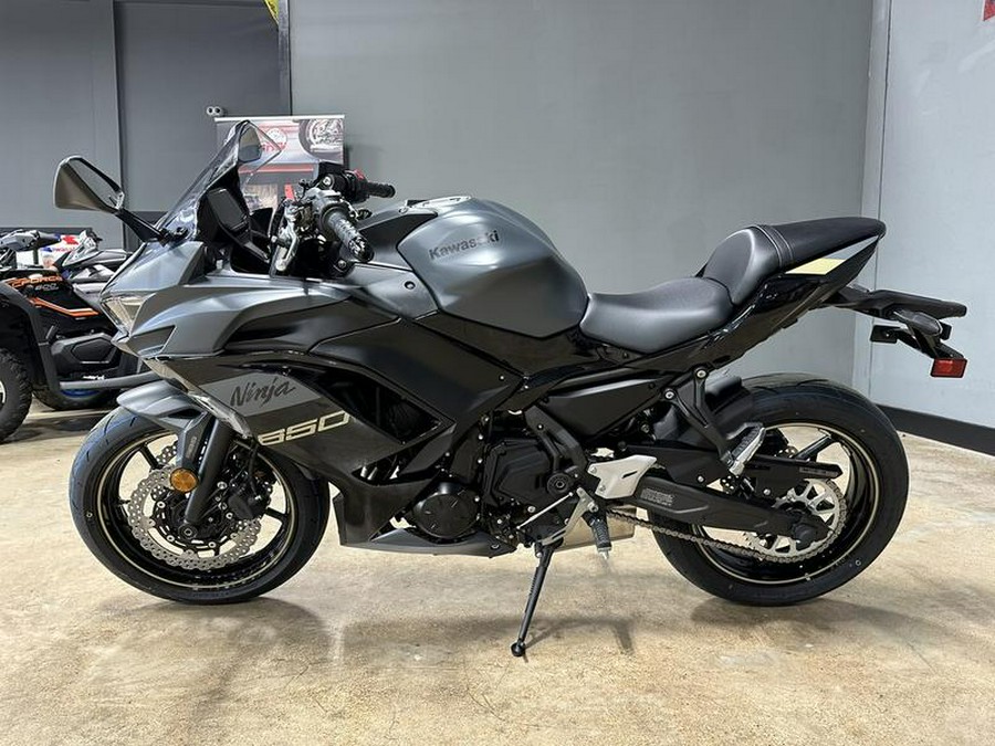 2024 Kawasaki Ninja® 650 Metallic Matte Dark Gray/Metallic Spark Black