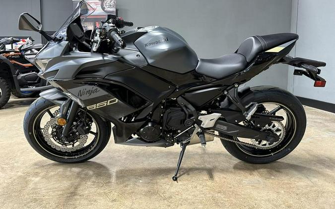 2024 Kawasaki Ninja® 650 Metallic Matte Dark Gray/Metallic Spark Black