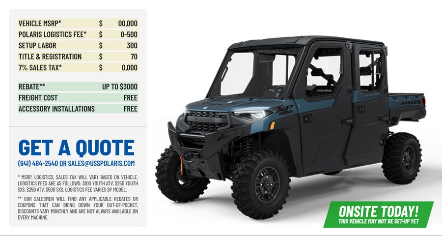 2025 Polaris Industries Ranger® Crew XP 1000 NorthStar Edition Premium - Blue Slate