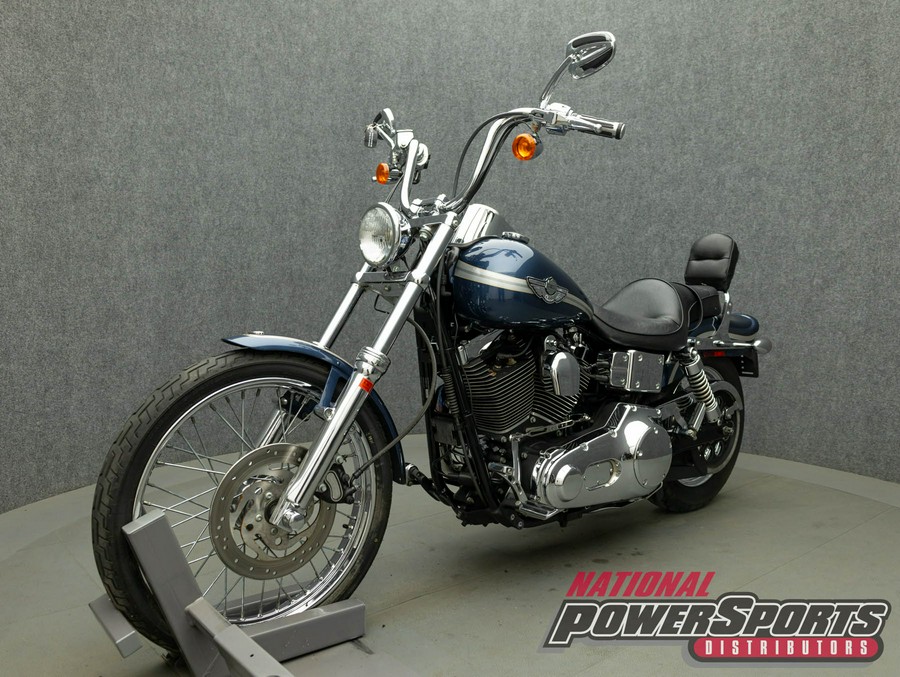 2003 HARLEY DAVIDSON FXDWG DYNA WIDE GLIDE 100TH ANNIVERSARY