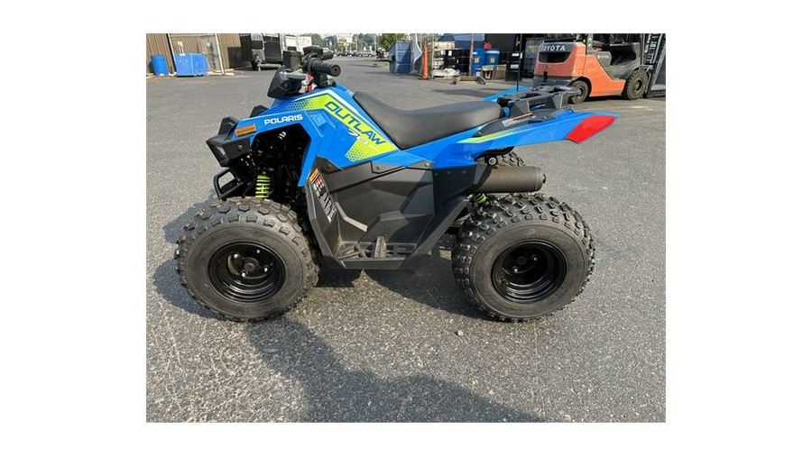 2024 POLARIS ATV-24,OUTLAW 70,BLUE/LIME Velocity Blue / Lifted Lime - 00215