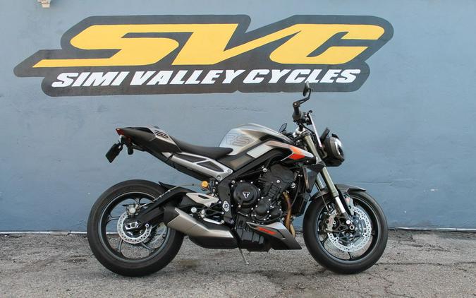 2024 Triumph Street Triple R Matte Silver Ice
