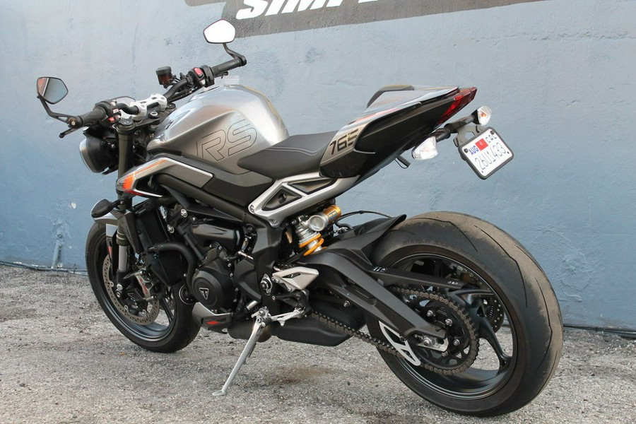 2024 Triumph Street Triple R Matte Silver Ice