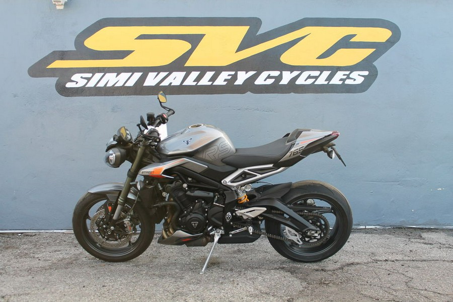 2024 Triumph Street Triple R Matte Silver Ice