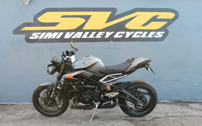 2024 Triumph Street Triple R Matte Silver Ice