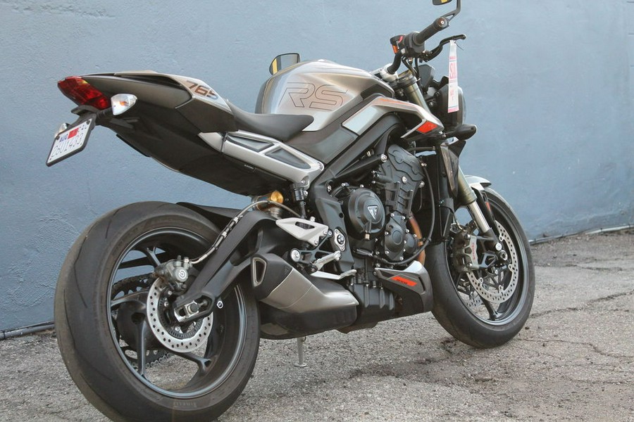 2024 Triumph Street Triple R Matte Silver Ice