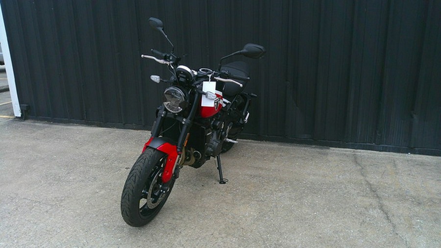 2025 Triumph Trident 660 Diablo RedSapphire Black