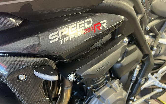 2024 Triumph Speed Triple 1200 RR Red Hopper Storm Grey