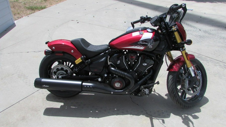 2025 Indian 101 Scout Sunset Red Metallic With Graphics