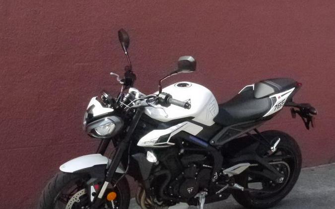 2024 Triumph Street Triple 765 R Crystal White