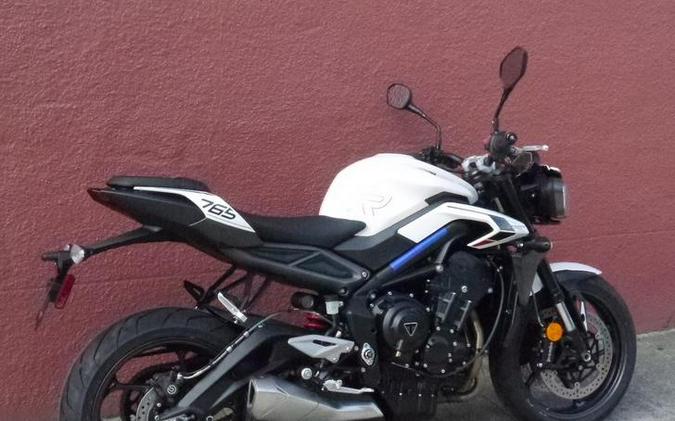 2024 Triumph Street Triple 765 R Crystal White