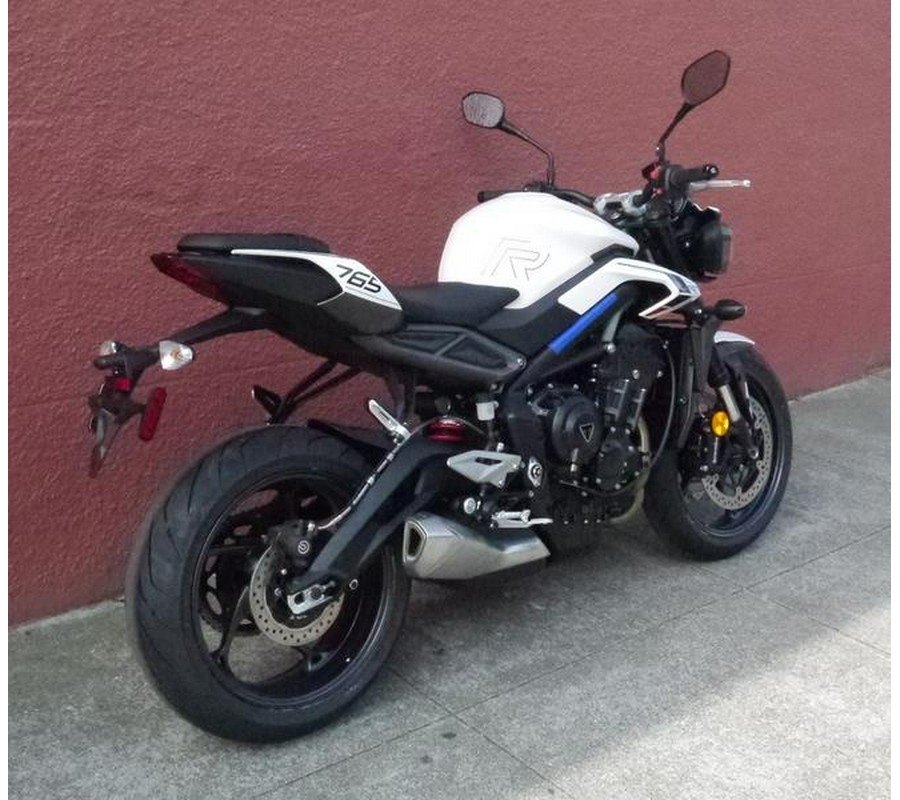 2024 Triumph Street Triple 765 R Crystal White