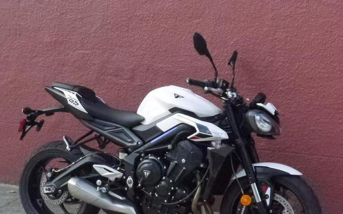 2024 Triumph Street Triple 765 R Crystal White