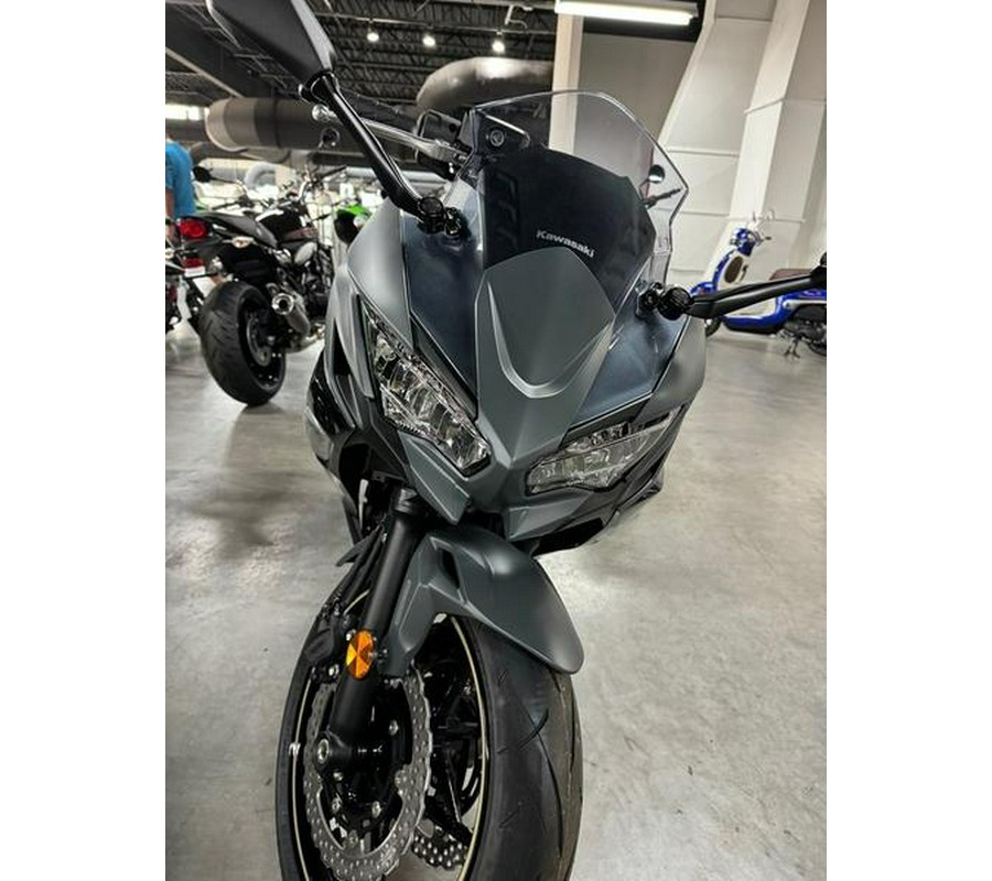 2024 Kawasaki Ninja® 650 ABS Metallic Matte Dark Gray/Metallic Spark Black