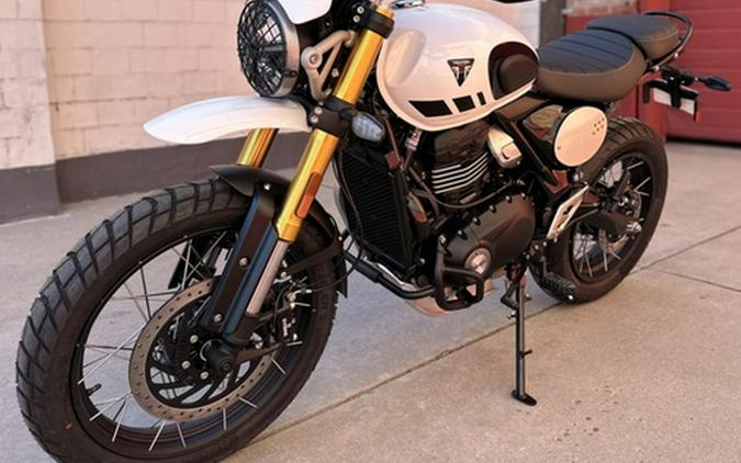 2026 Triumph Scrambler 400 XC Vanilla White
