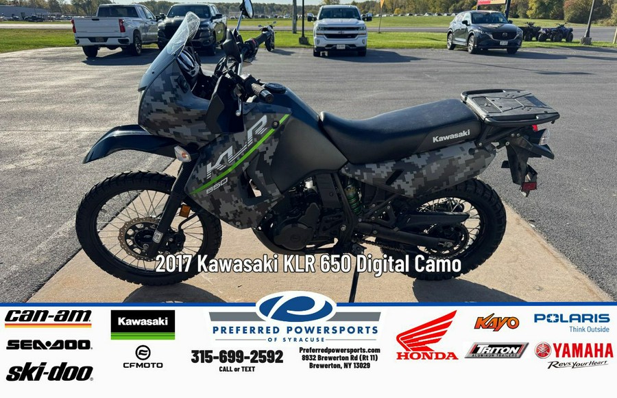 2017 Kawasaki KLR 650 Digital Camo