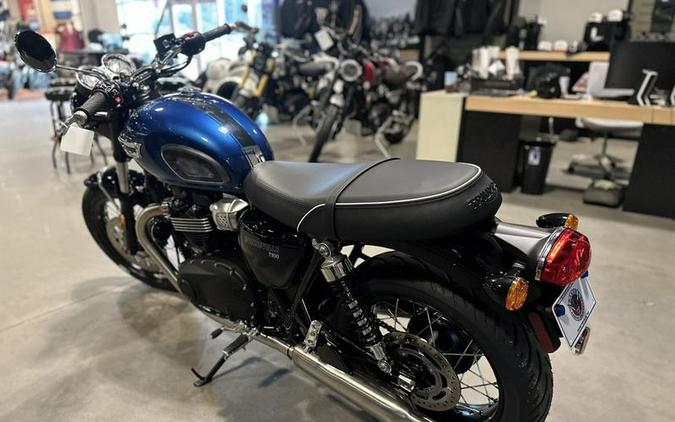 2023 Triumph Bonneville T100 Meriden Blue / Tangerine