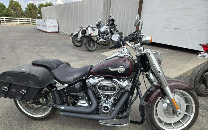 2022 HARLEY SOFT TAIL FAT BOY 114 MIDNIGHT CRIMSON AND VIVID BLACK