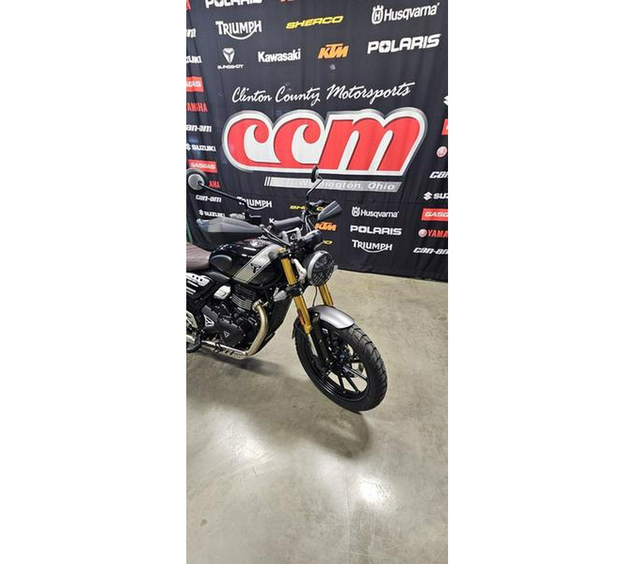 2025 Triumph Scrambler 400 X Carnival Red / Phantom Black