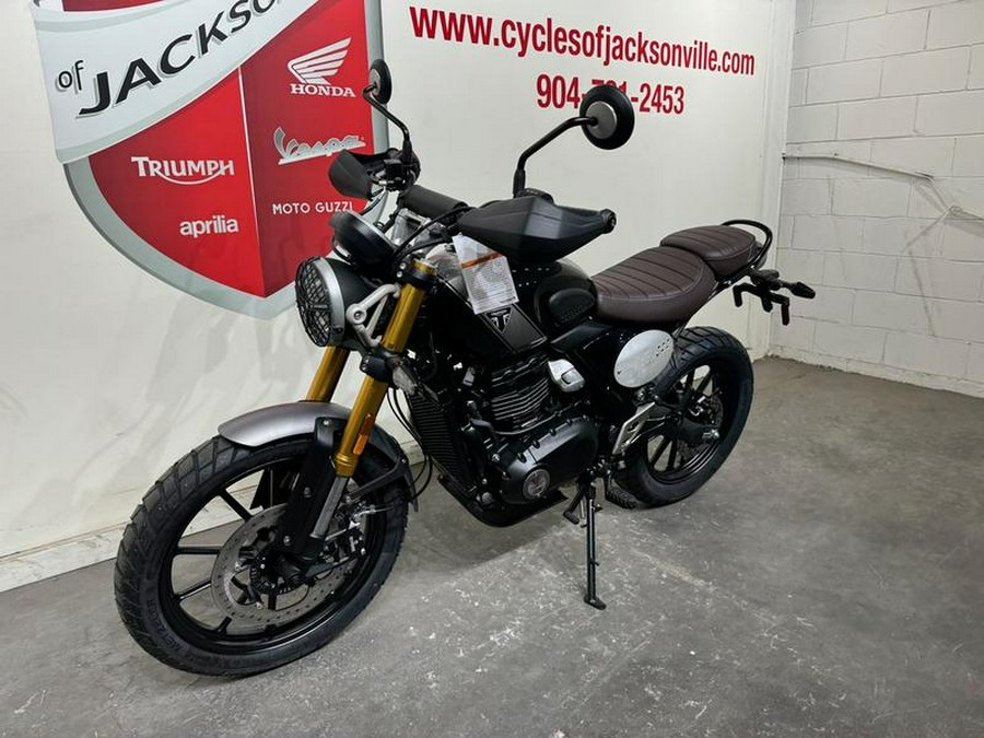 2024 Triumph Scrambler 400 X Phantom Black / Silver Ice